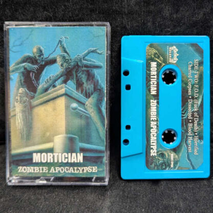 MORTICIAN - Zombie Apocalypse (Audio Cassette Tape Blue Windowless)