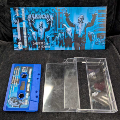 MORTICIAN - Darkest Day Of Horror (Audio Cassette Tape Blue Reissue) - Image 2