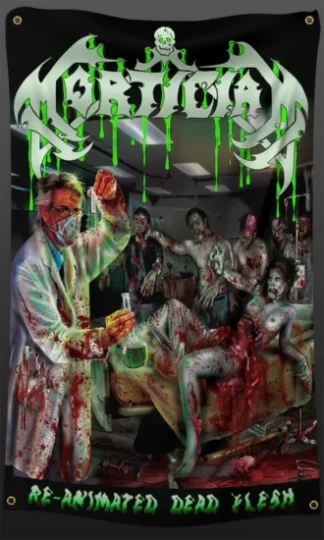MORTICIAN - Renimated Dead Flesh 3x5 Flag
