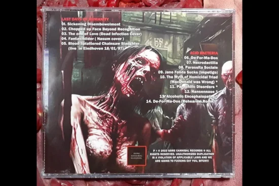 LAST DAYS OF HUMANITY / ACID BACTERIA - Split CD - Image 2